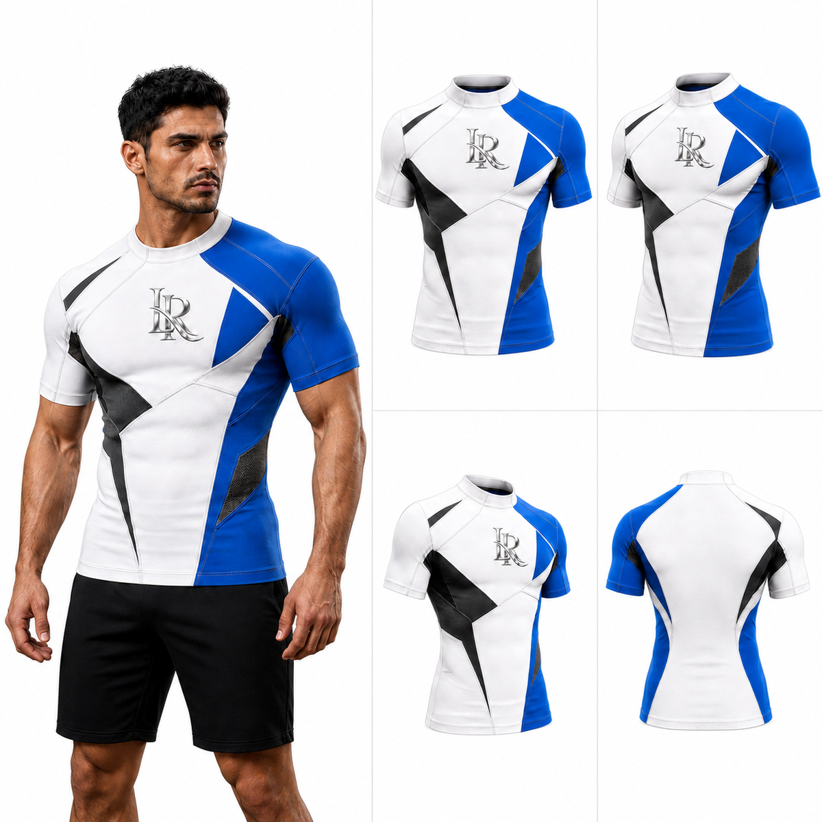 Cyber-Athletic Compression T-Shirt