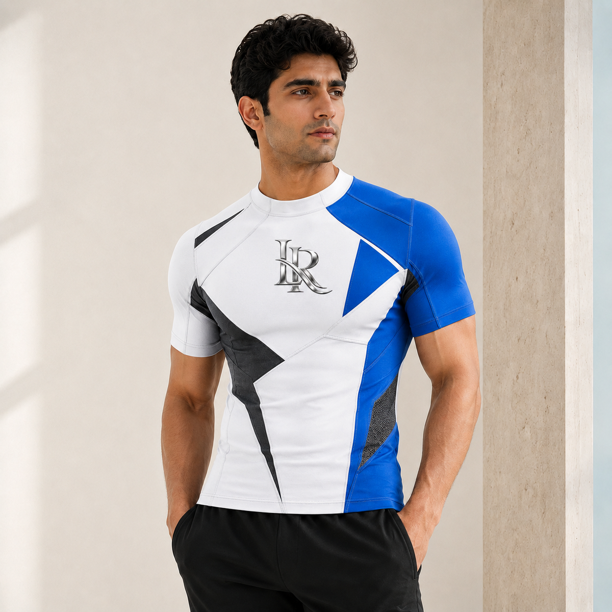 Cyber-Athletic Compression T-Shirt